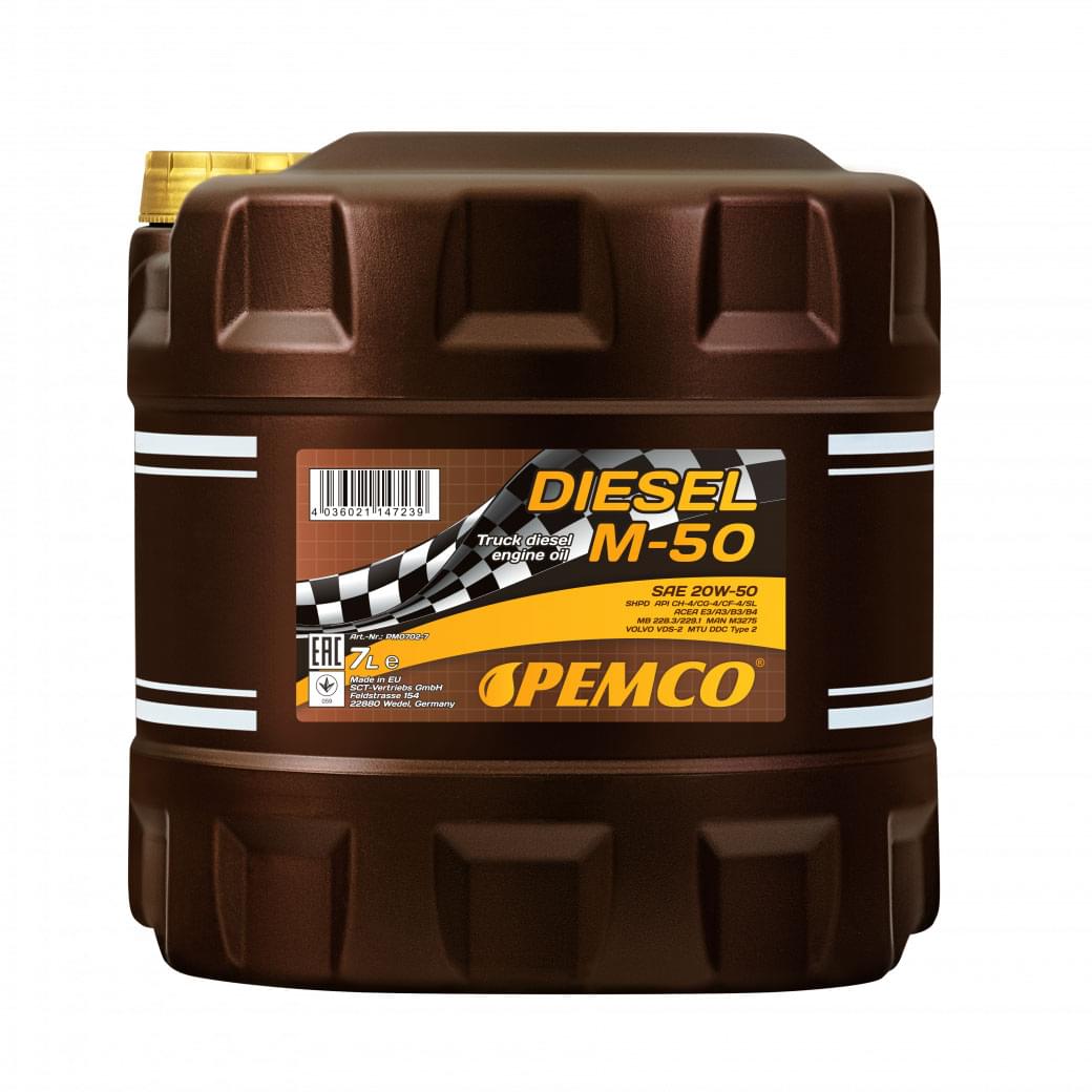 Λάδι Κινητήρα Pemco Diesel M-50 Shpd 20w-50 7lt - Amortiseronline Λάδι Κινητήρα pemco diesel m-50 shpd 20w-50 7lt -