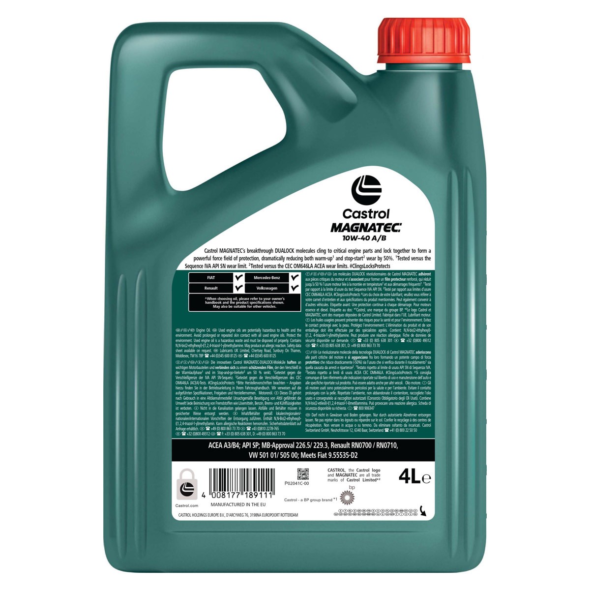 Λάδι Castrol Magnatec 10w-40 A3/b4 4lt - Amortiseronline Λάδι castrol magnatec 10w-40 a3/b4 4lt -