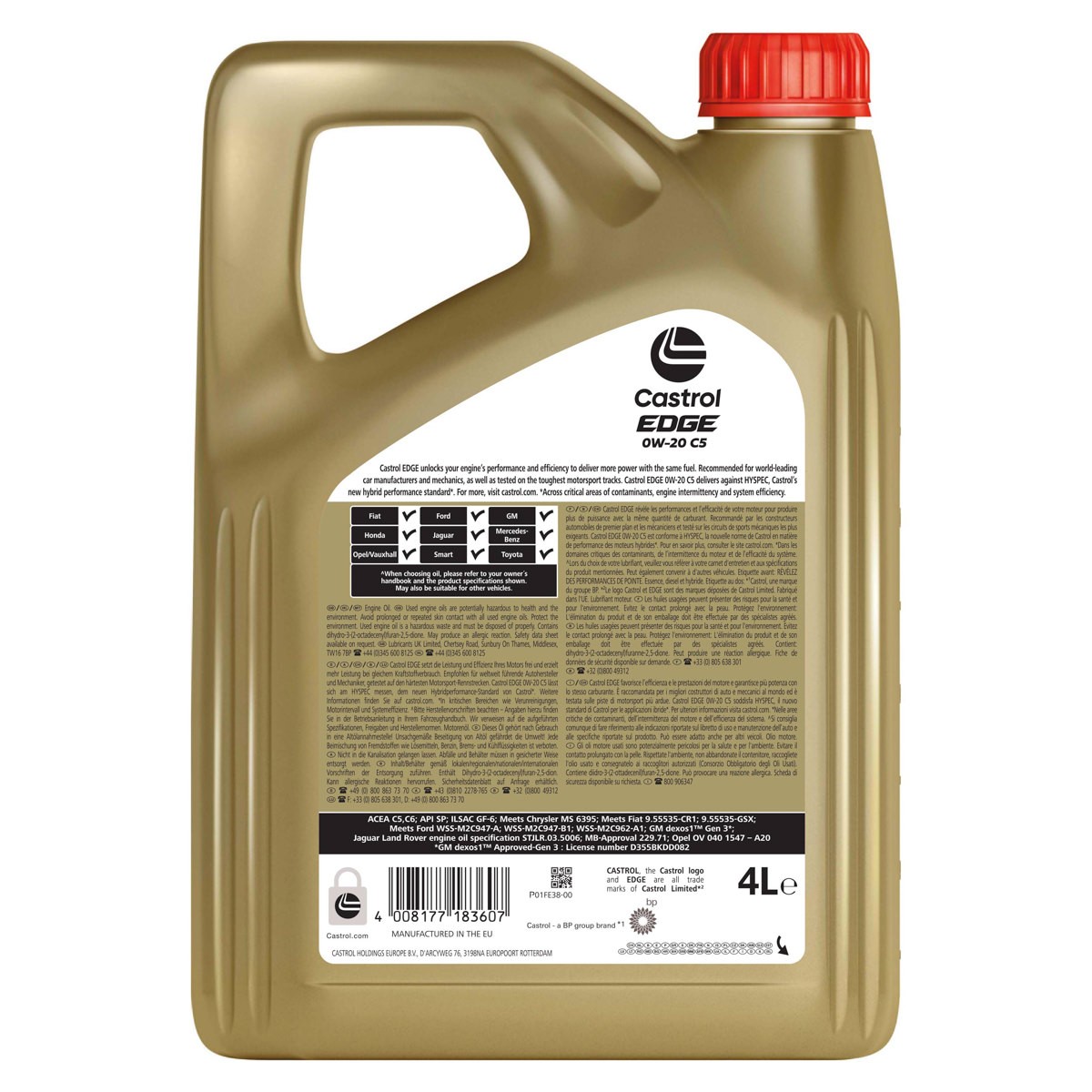 Λάδι Castrol Edge 0w-20 C5 4lt - Amortiseronline Λάδι castrol edge 0w-20 c5 4lt -