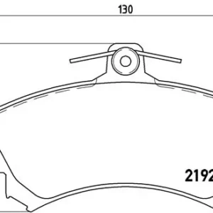 Σετ τακάκια, Δισκόφρενα Brembo P 50 055 για Mitsubishi, Smart