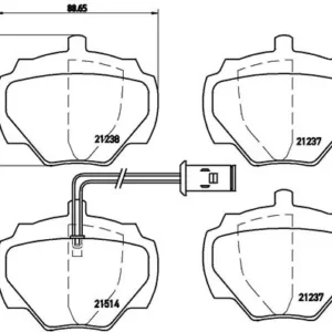 Σετ τακάκια, Δισκόφρενα Brembo P 44 003 για Land Rover