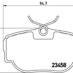 Σετ τακάκια, Δισκόφρενα Brembo P 44 009 για Land Rover