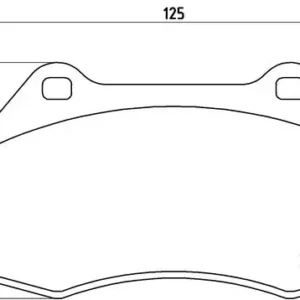 Σετ τακάκια, Δισκόφρενα Brembo P 68 036