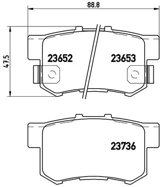 Σετ τακάκια, Δισκόφρενα Brembo P 28 039 για Honda - Amortiseronline - Amortiseronline Σετ τακάκια, Δισκόφρενα brembo p 28 039 για honda - amortiseronline -