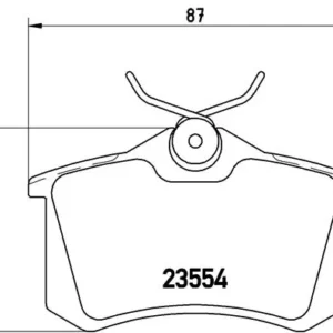Σετ τακάκια, Δισκόφρενα Brembo P 85 017 Audi, Citroen, MG, Peugeot, Renault, Seat, Skoda, VW