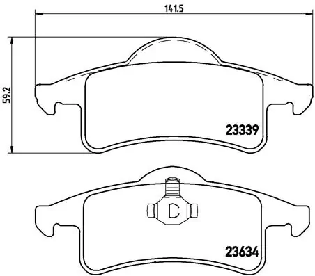 Σετ τακάκια, Δισκόφρενα Brembo P 37 006 για Jeep - Amortiseronline - Amortiseronline Σετ τακάκια, Δισκόφρενα brembo p 37 006 για jeep - amortiseronline -