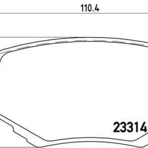 Σετ τακάκια, Δισκόφρενα Brembo P 79 009