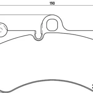 Σετ τακάκια, Δισκόφρενα Brembo P 85 069 για Porsche, VW, Mercedes
