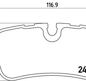 Σετ τακάκια, Δισκόφρενα Brembo P 44 013 για Land Rover