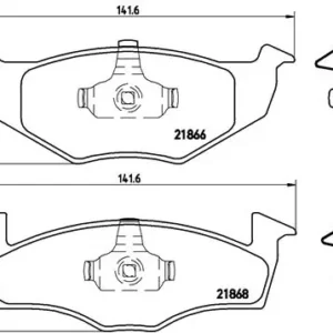Σετ τακάκια, Δισκόφρενα Brembo P 85 031 Seat, VW