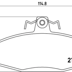Σετ τακάκια, Δισκόφρενα Brembo P 85 022 Skoda, VW
