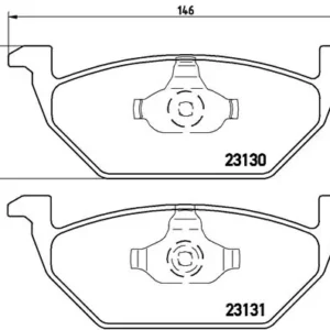 Σετ τακάκια, Δισκόφρενα Brembo P 85 041 Audi, Seat, Skoda, VW