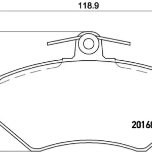 Σετ τακάκια, Δισκόφρενα Brembo P 85 011 για Audi, Seat, VW, Chery