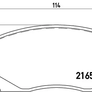 Σετ τακάκια, Δισκόφρενα Brembo P 54 015 για Toyota, Daihatsu, Mitsubishi, Proton