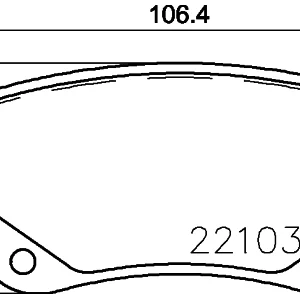 Σετ τακάκια, Δισκόφρενα Brembo P 68 064