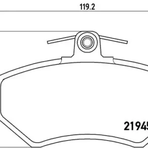 Σετ τακάκια, Δισκόφρενα Brembo P 85 032 Seat, VW