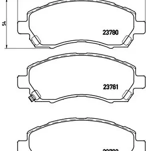 Σετ τακάκια, Δισκόφρενα Brembo P 78 009
