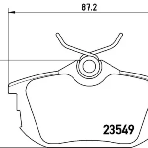 Σετ τακάκια, Δισκόφρενα Brembo P 54 023 για Volvo, Mitsubishi, Proton, Smart