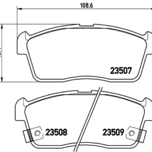 Σετ τακάκια, Δισκόφρενα Brembo P 79 012