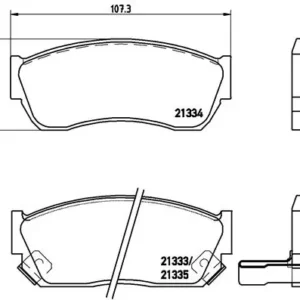 Σετ τακάκια, Δισκόφρενα Brembo P 79 005