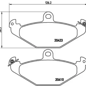 Σετ τακάκια, Δισκόφρενα Brembo P 68 017