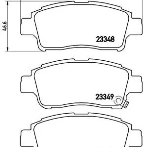 Σετ τακάκια, Δισκόφρενα Brembo P 83 050