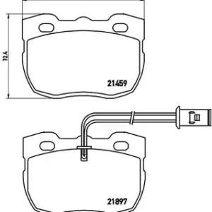 Σετ τακάκια, Δισκόφρενα Brembo P 44 004 για Land Rover