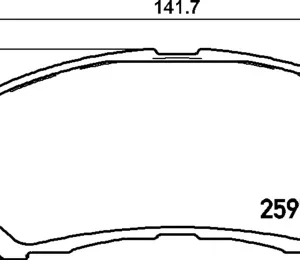 Σετ τακάκια, Δισκόφρενα Brembo P 79 032