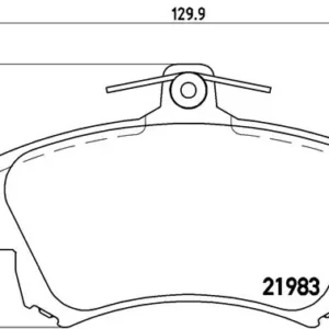 Σετ τακάκια, Δισκόφρενα Brembo P 54 036 για Volvo, Mitsubishi, Smart