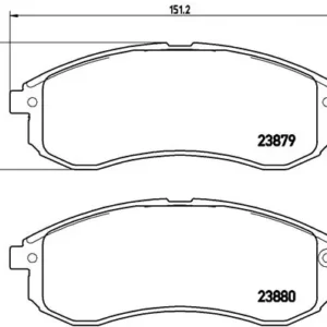 Σετ τακάκια, Δισκόφρενα Brembo P 54 033 για Mitsubishi