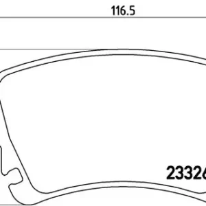 Σετ τακάκια, Δισκόφρενα Brembo P 85 083  για VW