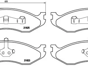 Σετ τακάκια, Δισκόφρενα Brembo P 37 004 για για Jeep, Kia