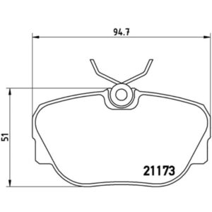Σετ τακάκια, Δισκόφρενα Brembo P 06 010