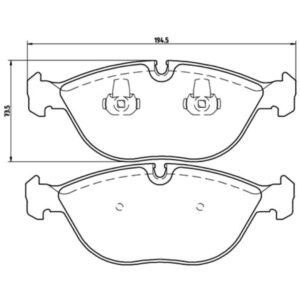 Σετ τακάκια, Δισκόφρενα Brembo P 06 019