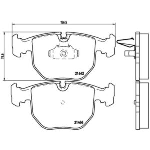 Σετ τακάκια, Δισκόφρενα Brembo P 06 021