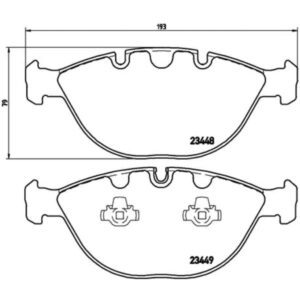 Σετ τακάκια, Δισκόφρενα Brembo P 06 028