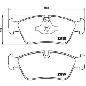 Σετ τακάκια, Δισκόφρενα Brembo P 06 035