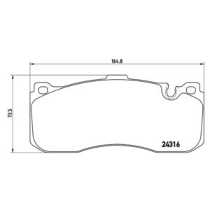 Σετ τακάκια, Δισκόφρενα Brembo P 06 041