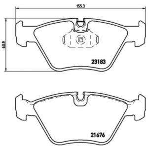 Σετ τακάκια, Δισκόφρενα Brembo P 06 043