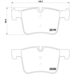 Σετ τακάκια, Δισκόφρενα Brembo P 06 075