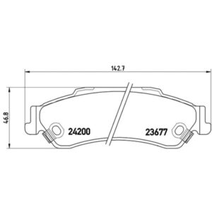 Σετ τακάκια, Δισκόφρενα Brembo P 10 002