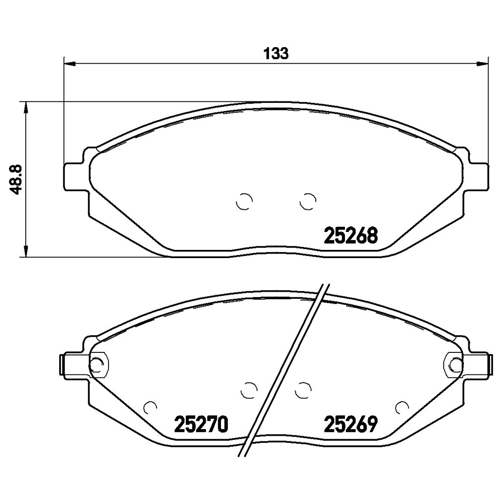 Σετ τακάκια, Δισκόφρενα Brembo P 10 054 για Chevrolet - Amortiseronline - Amortiseronline Σετ τακάκια, Δισκόφρενα brembo p 10 054 για chevrolet - amortiseronline -
