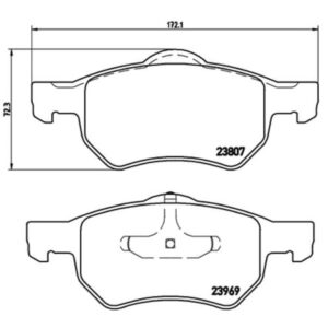 Σετ τακάκια, Δισκόφρενα Brembo P 11 013