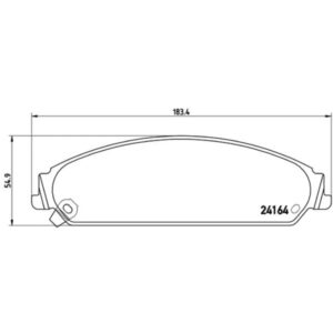 Σετ τακάκια, Δισκόφρενα Brembo P 11 017