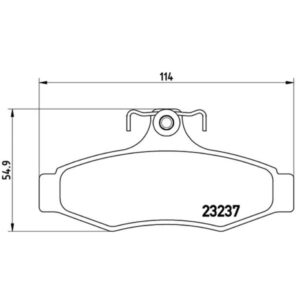 Σετ τακάκια, Δισκόφρενα Brembo P 15 005