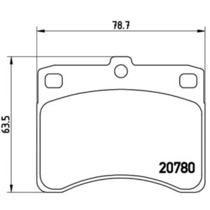 Σετ τακάκια, Δισκόφρενα Brembo P 16 003