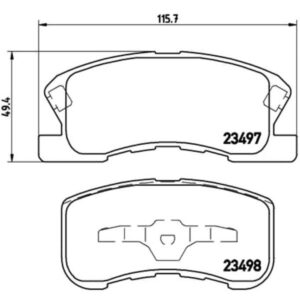 Σετ τακάκια, Δισκόφρενα Brembo P 16 008