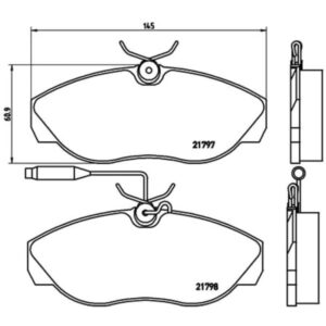 Σετ τακάκια, Δισκόφρενα Brembo P 23 068