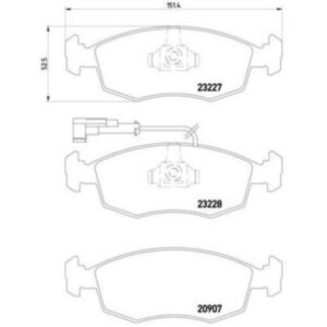 Σετ τακάκια, Δισκόφρενα Brembo P 23 076