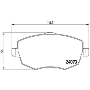 Σετ τακάκια, Δισκόφρενα Brembo P 23 094